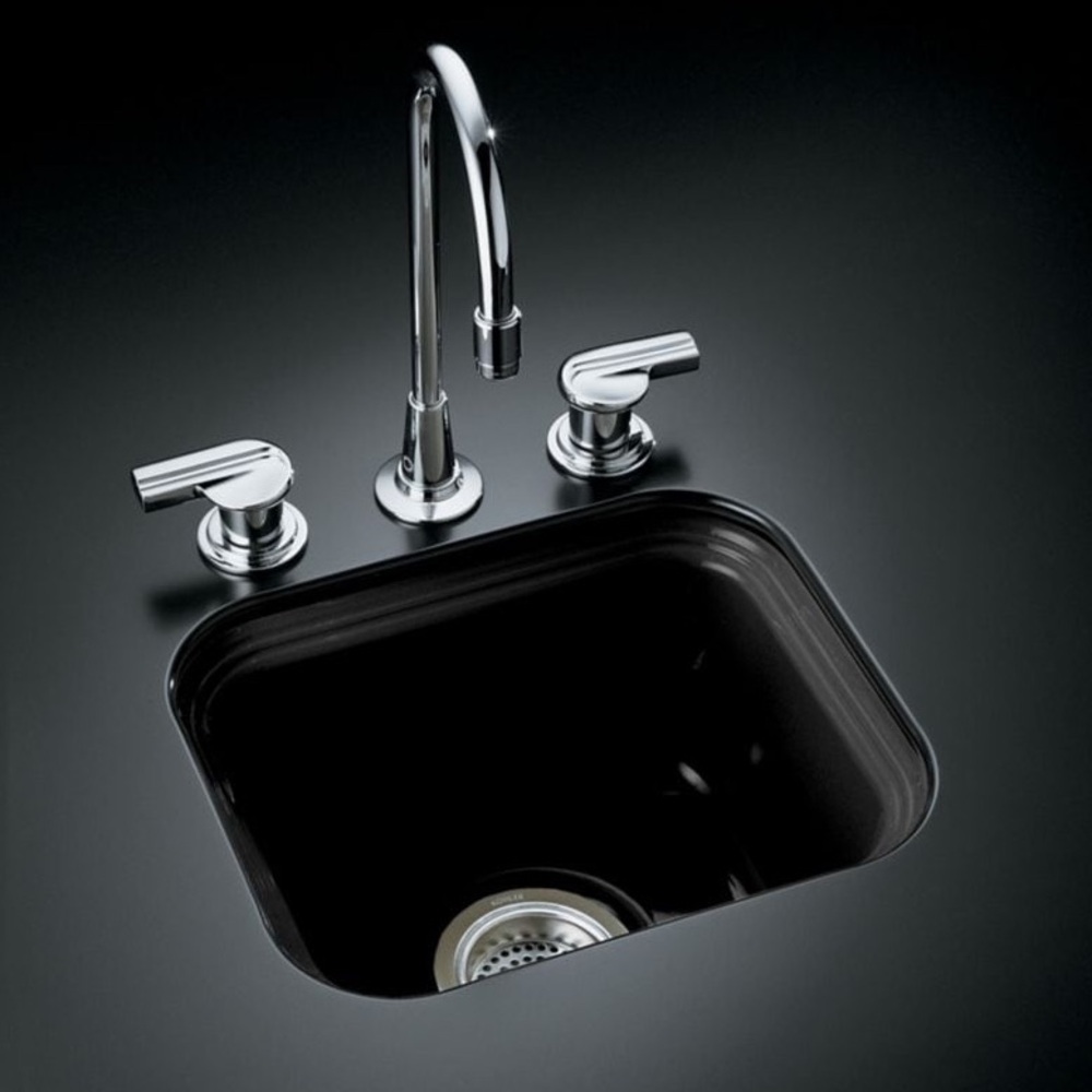 KOHLER Northland Undermount Bar Sink Blk Cast Iron K6589-u-7